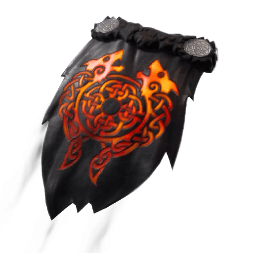 Molten Crested Cape — Legendary Back Bling