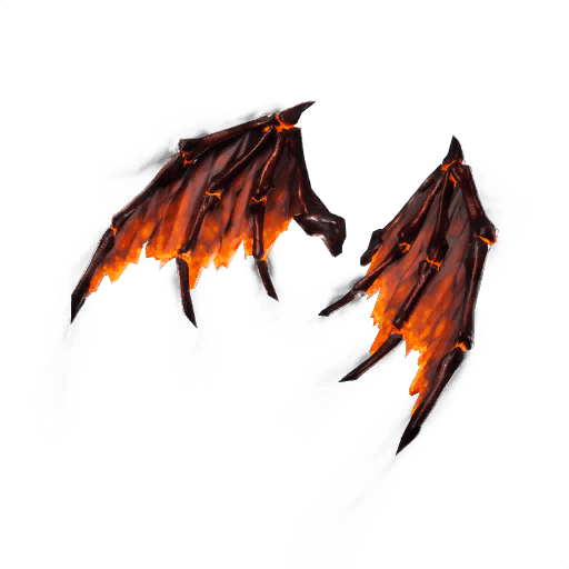 Molten Valkyrie Wings — Legendary Back Bling