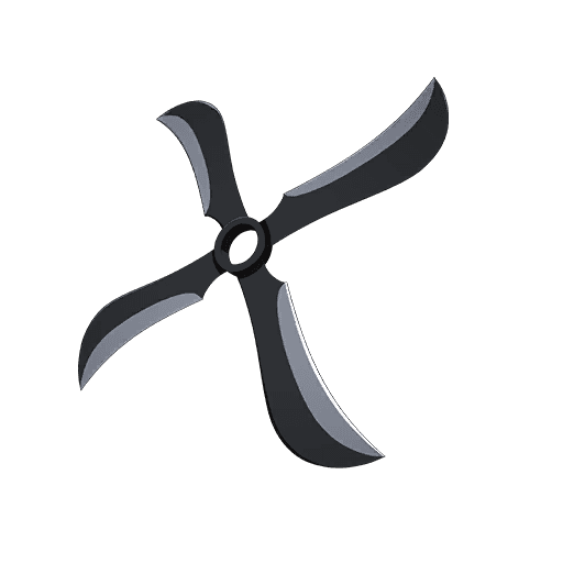 Demon Wind Shuriken — Epic Back Bling