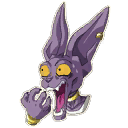 Shocked Beerus — Uncommon Emoticon