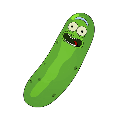 Pickle Rick — Epic Back Bling
