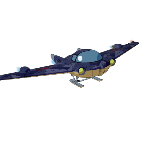 Red Ribbon Army Aircraft — Rare Glider