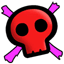 Scowl Skull — Uncommon Emoticon