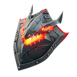 Blackened Shield — Rare Back Bling