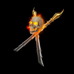 Scorpion's Flaming Skull — Rare Back Bling
