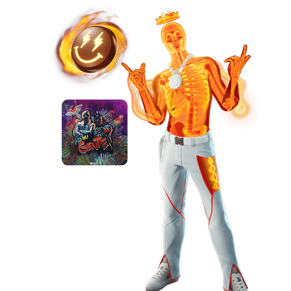 Inferno Skeleton Balvin Bundle — Epic Bundles