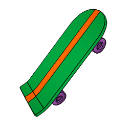 Bart's Skateboard — Rare Back Bling