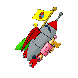 Duck Dodgers' Rocket — Rare Back Bling