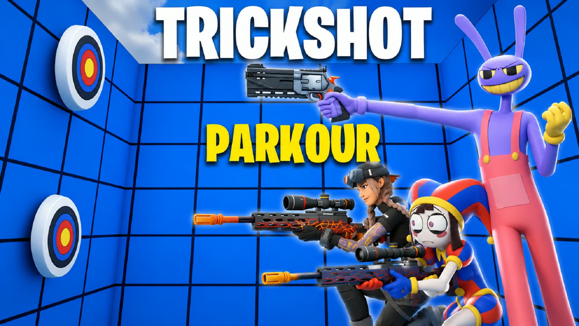 NEW TRICKSHOT PARKOUR 250+ — Fortnite Creative map