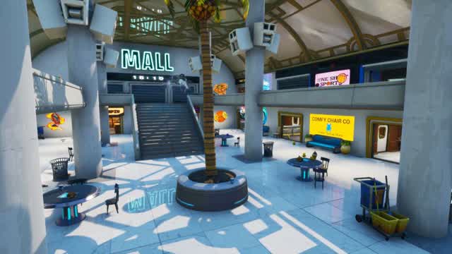 Modern Mall Prop Hunt — Fortnite Creative map cover art