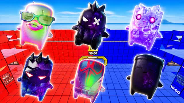 CUBE KEVIN RED VS BLUE — Fortnite Creative map cover art