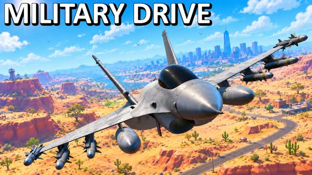 Military Drive 🚗 FFA ⭐️ — Fortnite Creative map