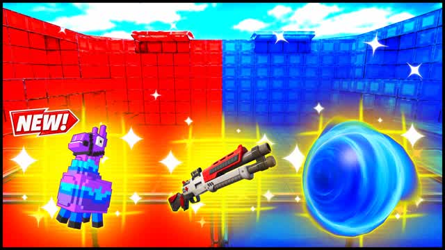 RED VS BLUE FIRST HEADING 🔴🔵 — Fortnite Creative map cover art