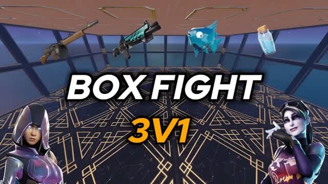 BOX FIGHT 3V1 — Fortnite Creative map