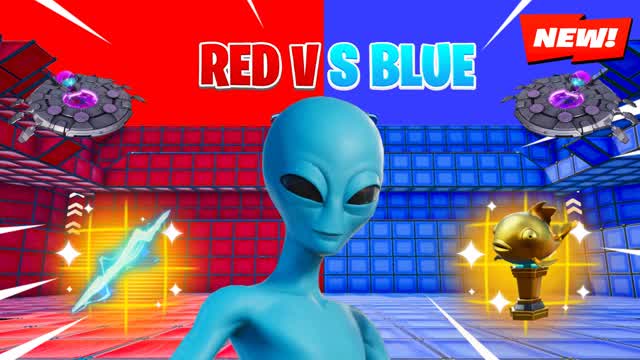 RED VS BLUE ALIENS🔴🔵 — Fortnite Creative map