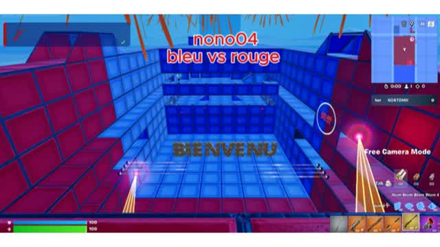 Bleu vs Rouge — Fortnite Creative map
