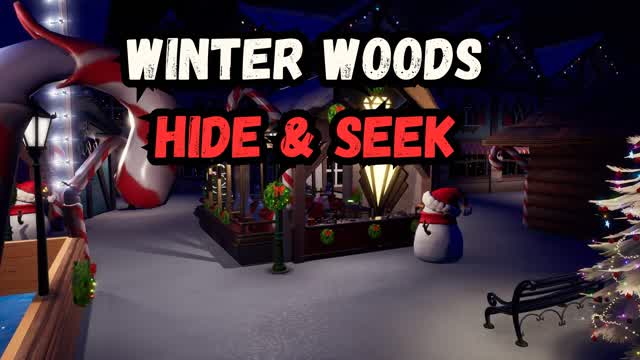 Winter Woods HIDE n SEEK MAP! — Fortnite Creative map cover art