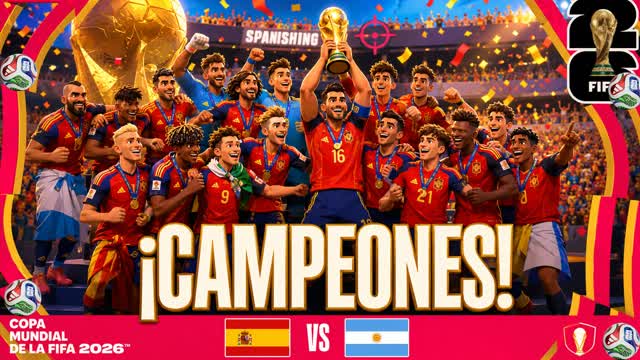 ESPAÑA CAMPEÓN DEL MUNDO 2026 FELICIDADE — Fortnite Creative map cover art