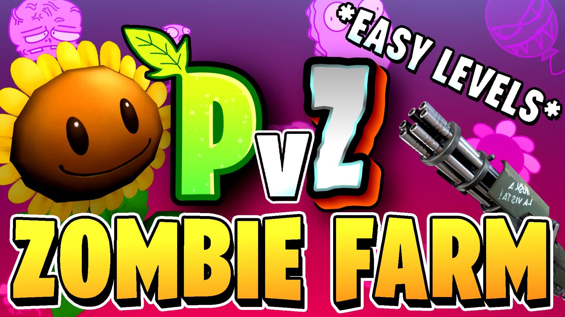 PvZ Zombie Farm — Fortnite Creative map