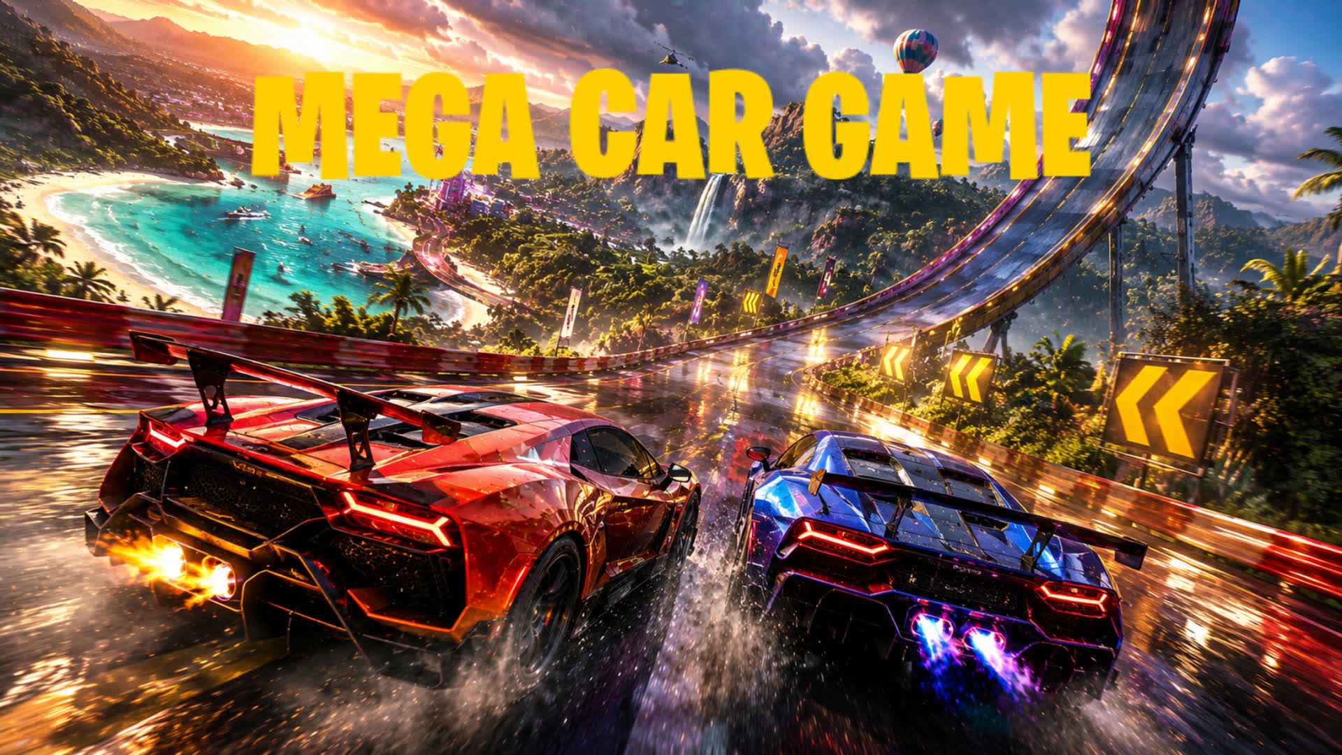 MEGA CAR GAME AND ALL WEAPPONS — Fortnite Creative map