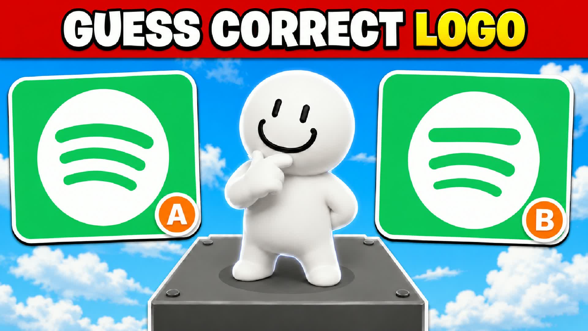 GUESS LOGO 🔎PARKOUR OBBY🌈 MUSIC — Fortnite Creative map