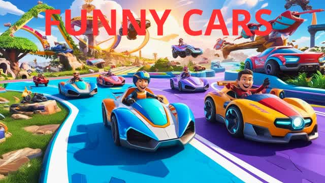 funny car racing — Fortnite Creative map cover art