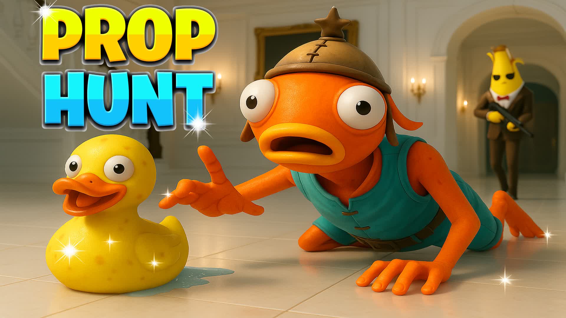 HIDE AND SEEK MANSION PROP HUNT 🏠 — Fortnite Creative map