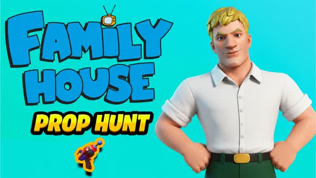 FAMILY HOUSE PROP HUNT HIDE AND SEEK — Fortnite Creative map cover art