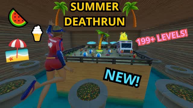 SUMMER DEATHRUN — Fortnite Creative map cover art