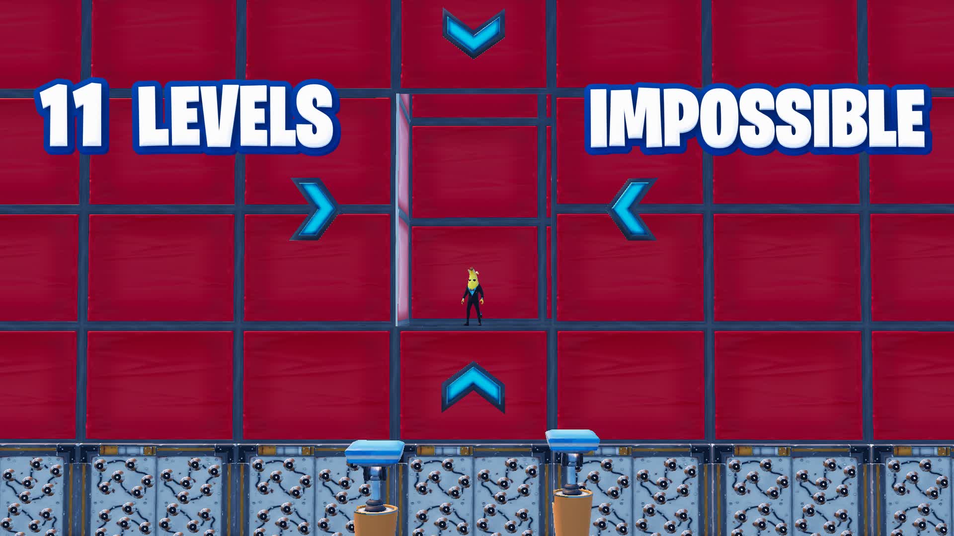 11 Level Impossible Deathrun — Fortnite Creative map