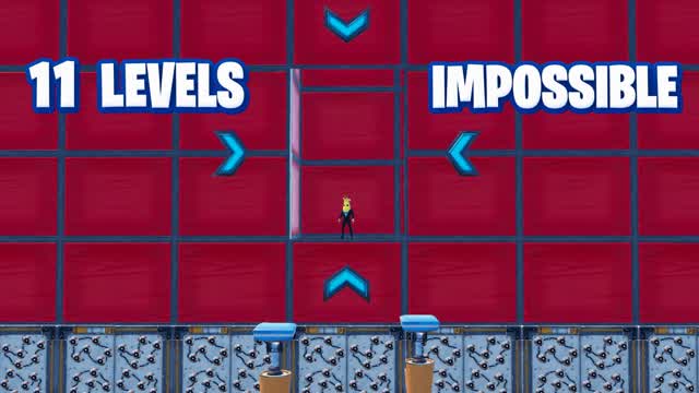 11 Level Impossible Deathrun — Fortnite Creative map