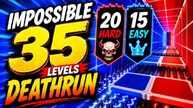 IMPOSSIBLE PARKOUR - 35 LEVEL — Fortnite Creative map cover art