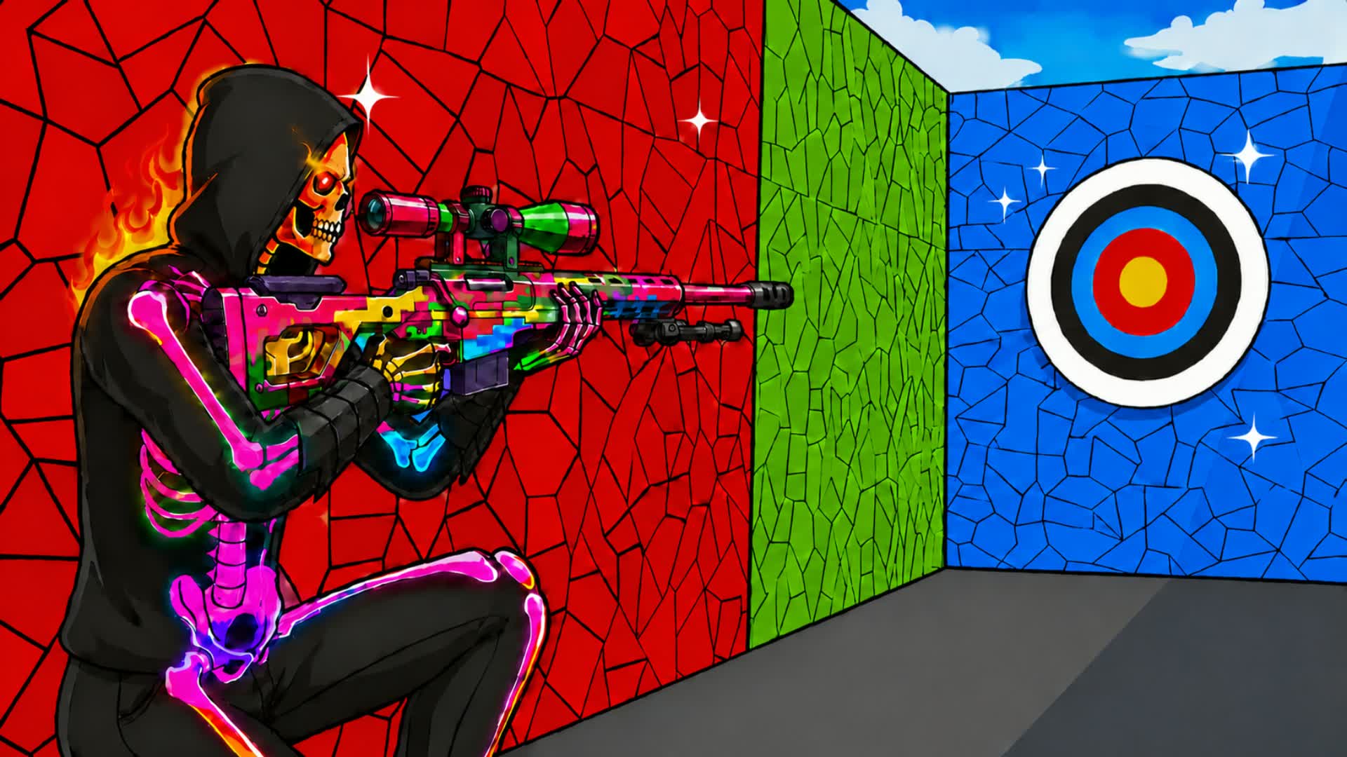 UNC TRICKSHOT PARKOUR (125+ LVL) — Fortnite Creative map