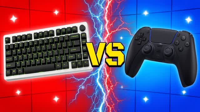⚔️ RED VS BLUE: CONTROLLER VS KBM!🔴🔵 — Fortnite Creative map