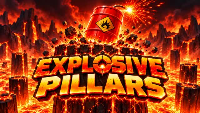 Explosive Pillars 💣 — Fortnite Creative map