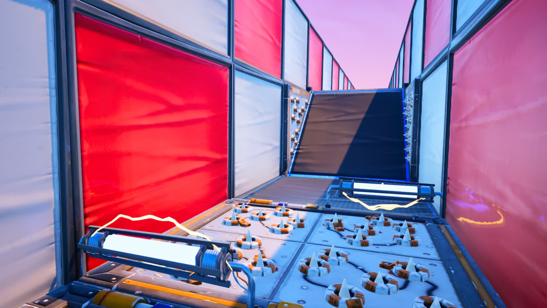 Red and White Easy Deathrun — Fortnite Creative map