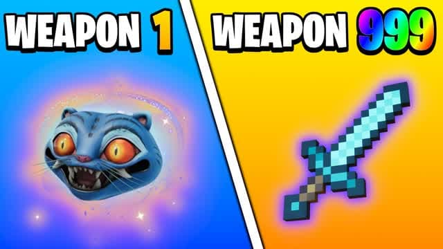 GIGA BRAINROT GUN GAME 🧠 ONE SHOT🎯 — Fortnite Creative map