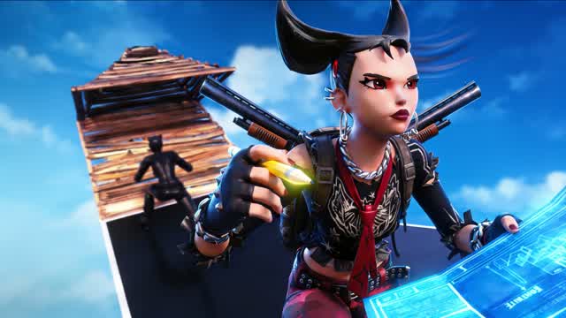 1v1 Build Fight [Knockzy] — Fortnite Creative map cover art