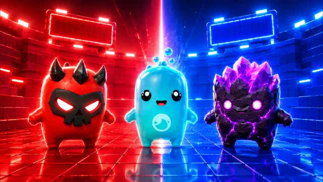 RED VS BLUE RIFT STORM 🔴🔵 — Fortnite Creative map cover art