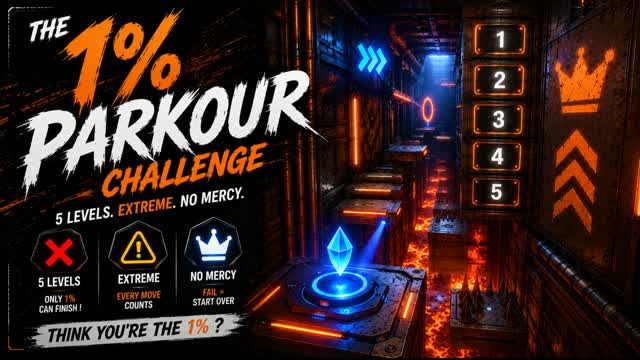 ELITE 5 LEVEL PARKOUR — Fortnite Creative map