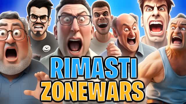 😂RIMASTI ZONE WARS🤣 — Fortnite Creative map cover art