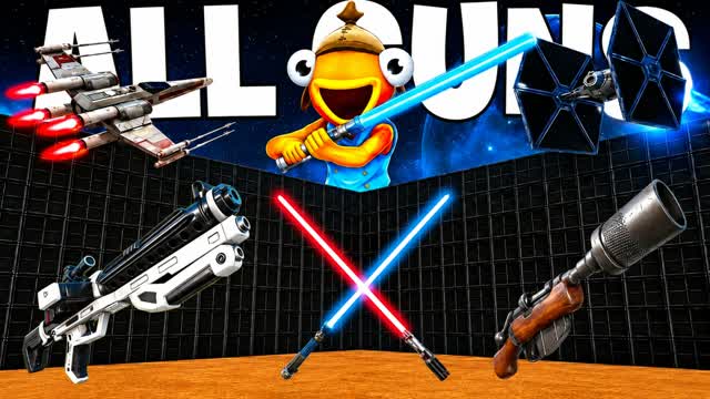 STAR WARS WITH EVERY GUN 1V1 — Fortnite Creative map cover art