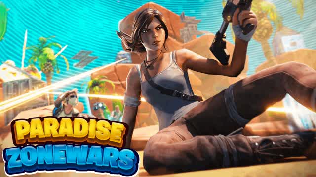 Paradise Zone Wars ⭐ — Fortnite Creative map cover art