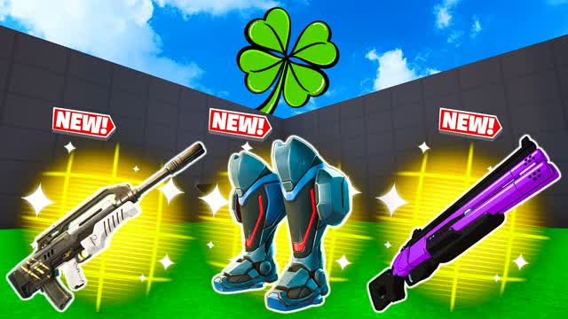 Lucky Clover 1v1 - ALL GUNS — Fortnite Creative map cover art