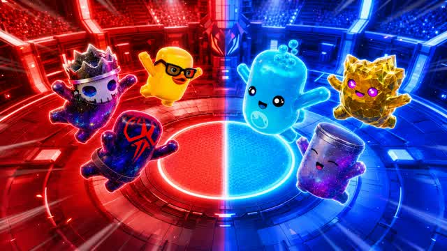 BLUE VS RED BATTLE RUSH ๐ต๐ด โ Fortnite Creative map