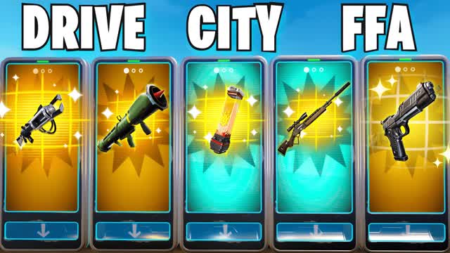 GRAND DRIVE CITY FFA 💯 — Fortnite Creative map