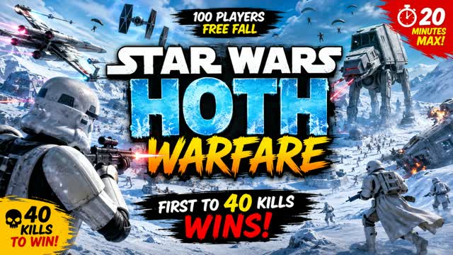 🚀 Star Wars Snowfall – Fortnite! — Fortnite Creative map cover art