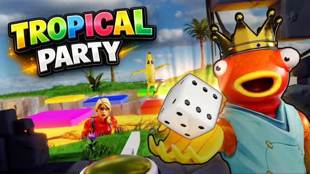 Tropical Party 🌴 — Fortnite Creative map cover art