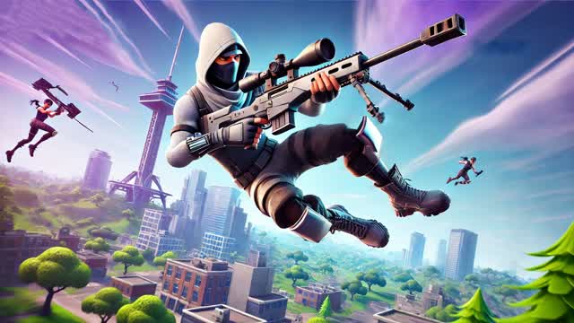 🔼 MEGA JUMP SNIPER ONE SHOT 🎯 — Fortnite Creative map