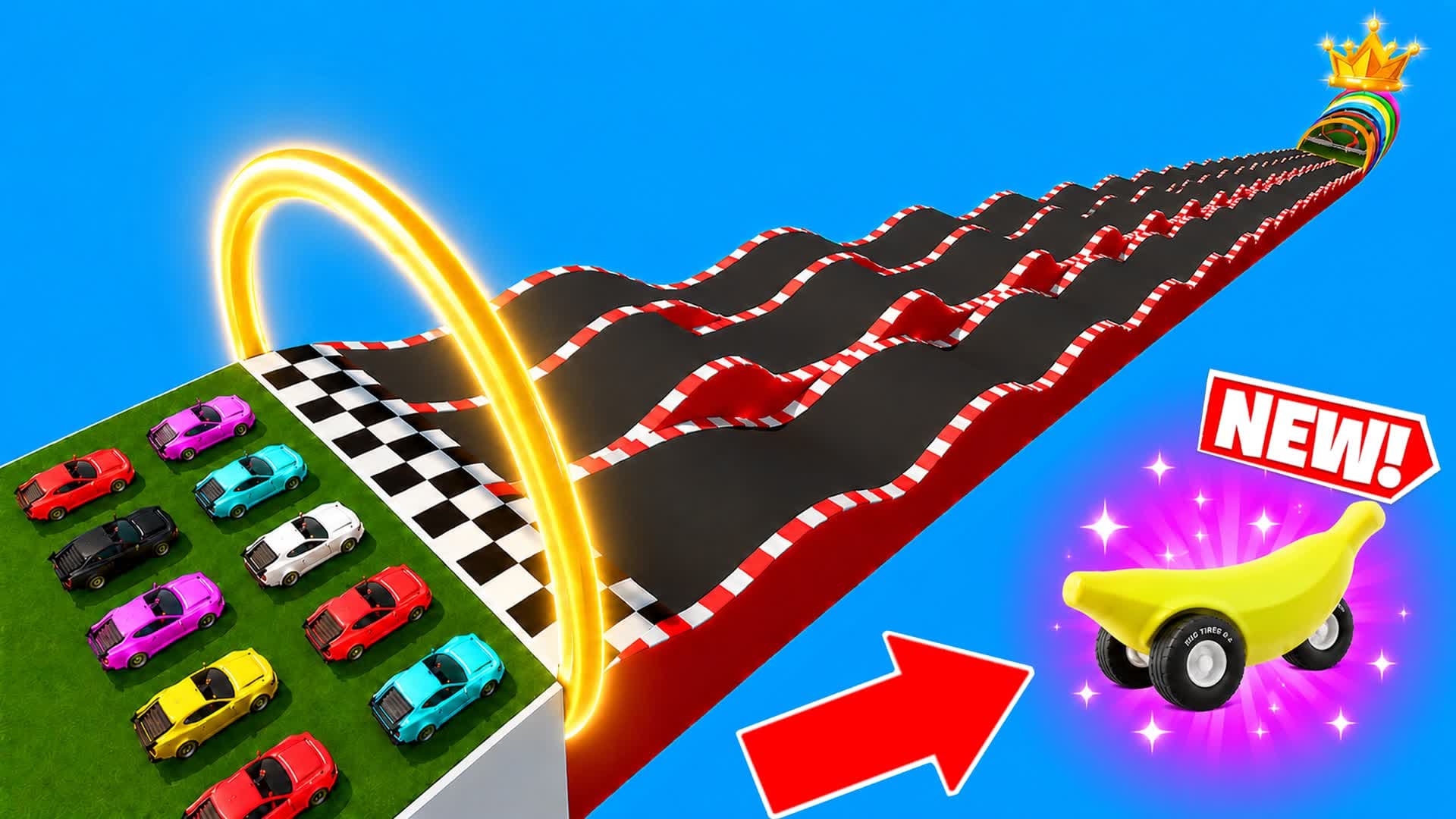 ULTIMATE CAR MEGA RAMP 🚀 — Fortnite Creative map
